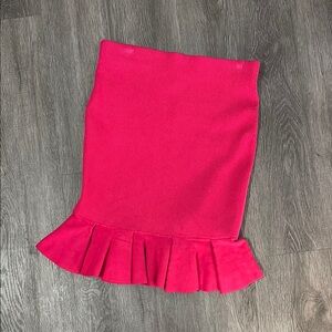 Express Elegant Pink Ruffle Skirt